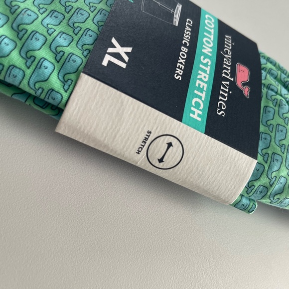 Vineyard Vines Mens Stretch Cotton Boxers Whale Print Underwear 5” inseam - Picture 4 of 7